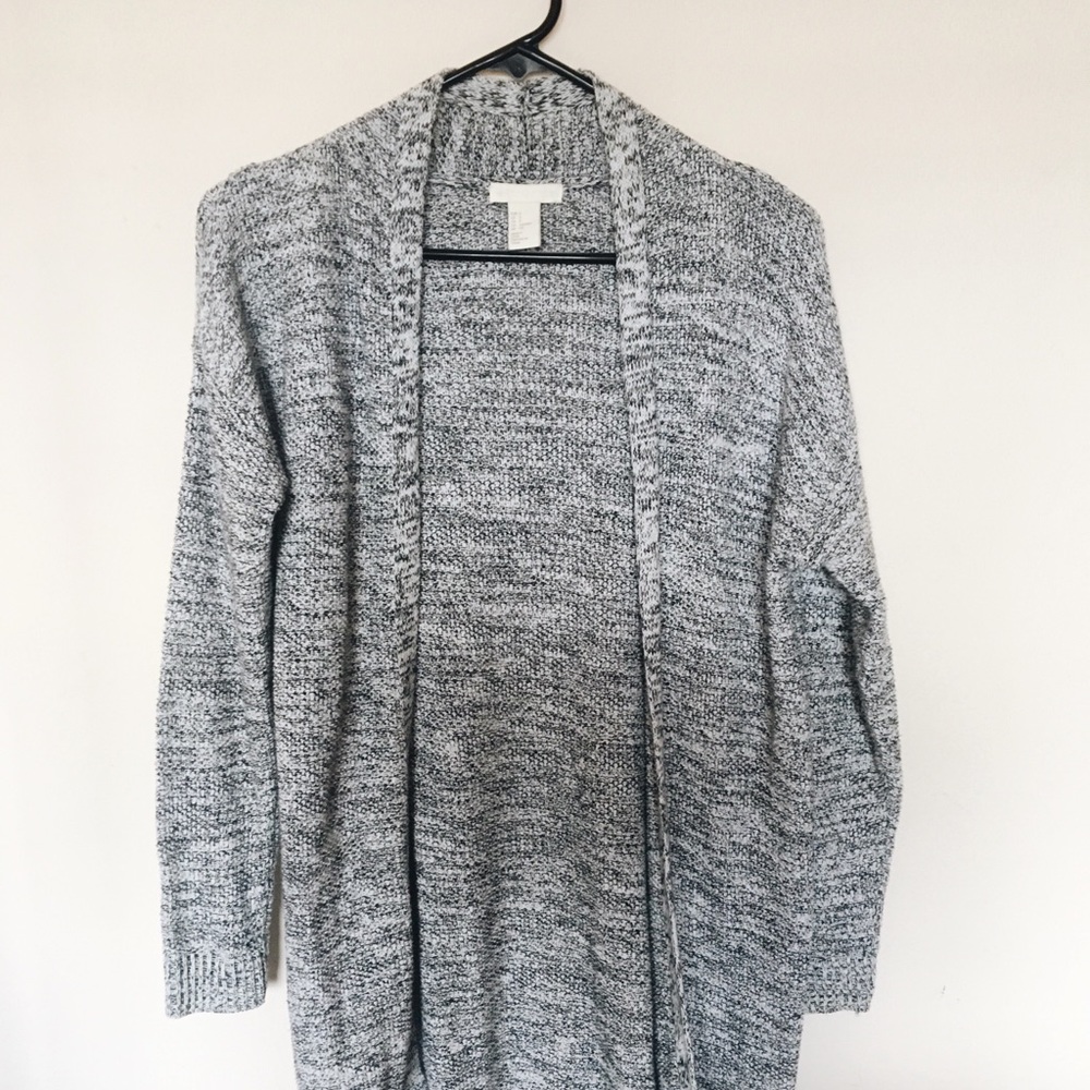 Gray Heathered Cardigan